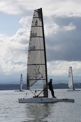 Les Catamarans A-Cat à Bevaix