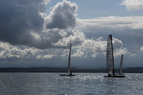 Les Catamarans A-Cat à Bevaix