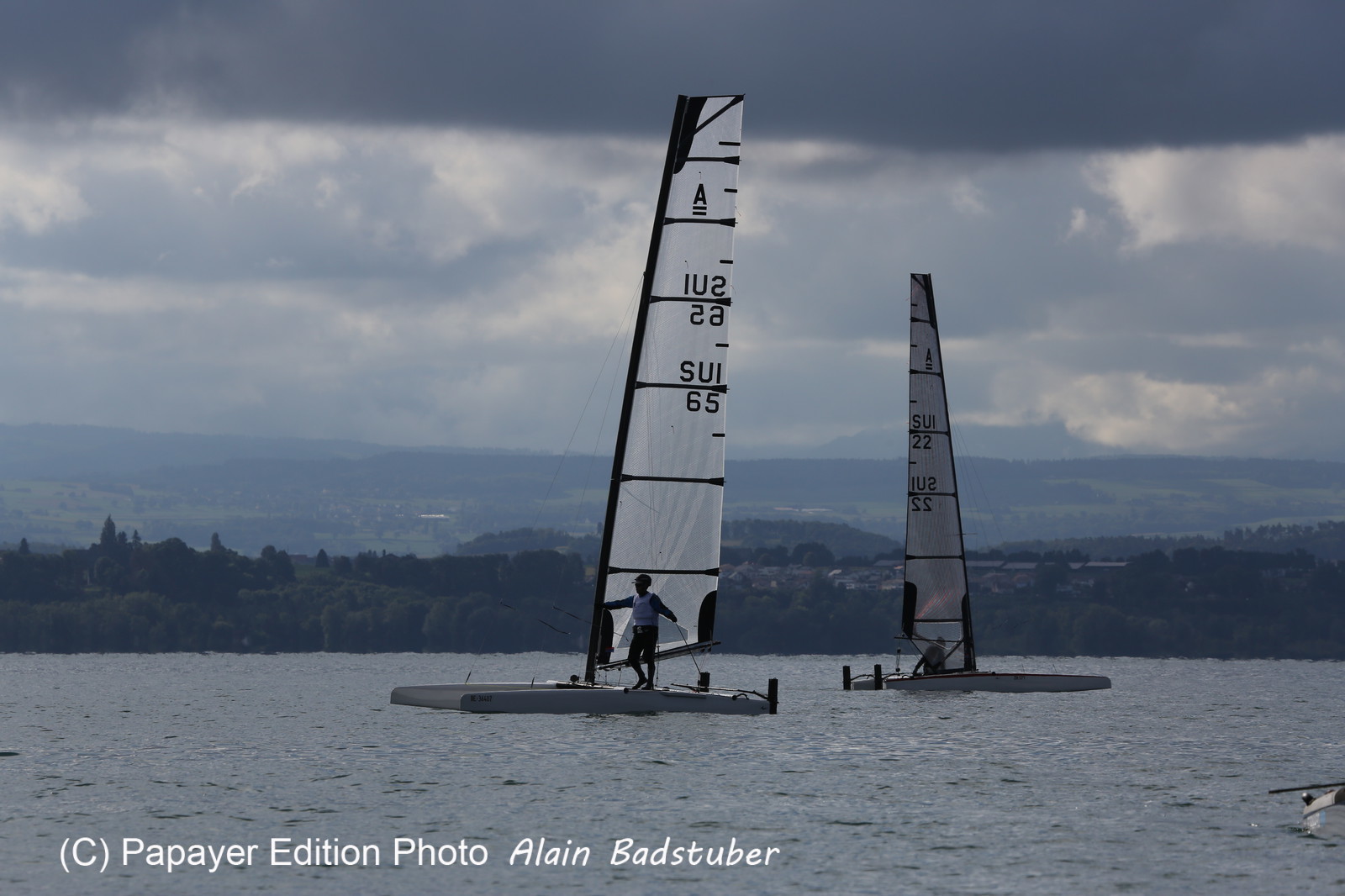 Les Catamarans A-Cat à Bevaix